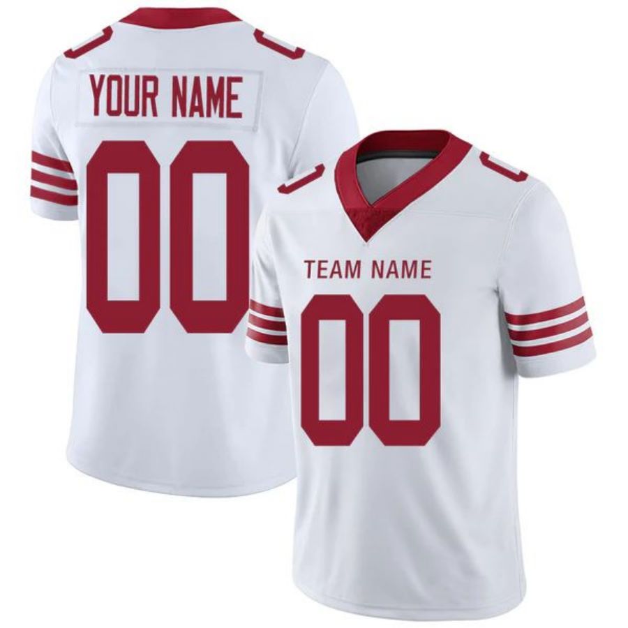 Custom SF.49ers Stitched American Football Jerseys Personalize Birthday Gifts White Vapor Jersey football jersey product view 1