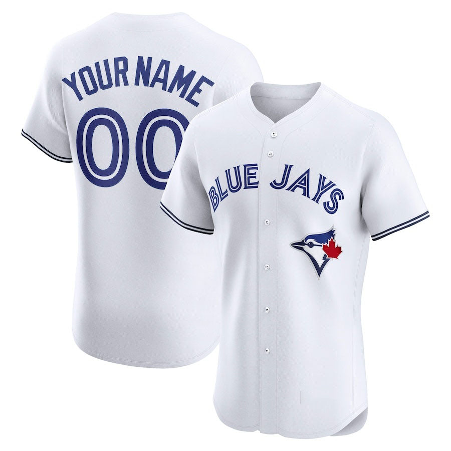 Custom Toronto Blue Jays Home Elite Jersey ¨C White Stitched Baseball Jersey baseball jersey product view 1