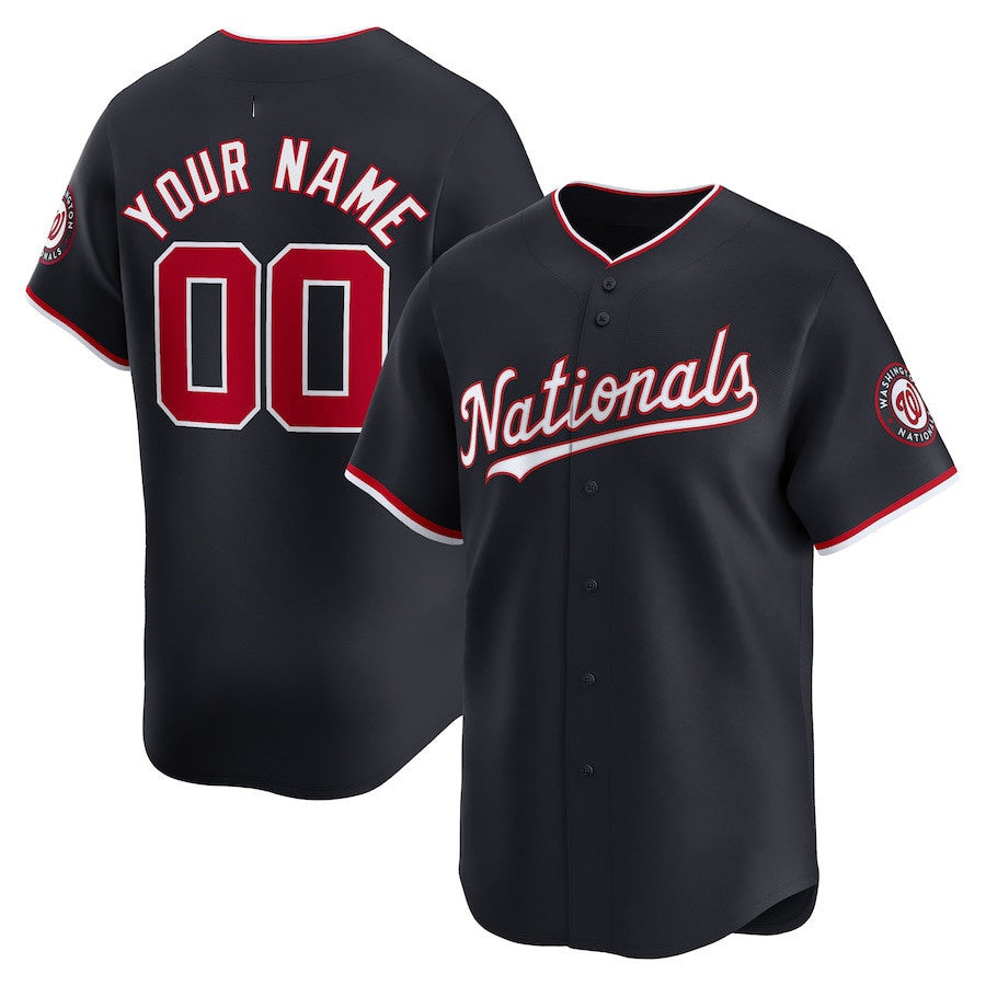 Custom Washington Nationals Alternate Limited Stitched Baseball Jersey baseball jersey product view 1