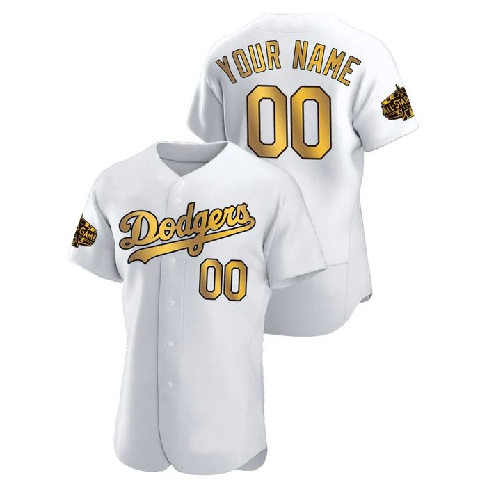 Custom Los Angeles Dodgers 2022 All Star Game Jersey Stitched Baseball Jerseys baseball jersey product view 1