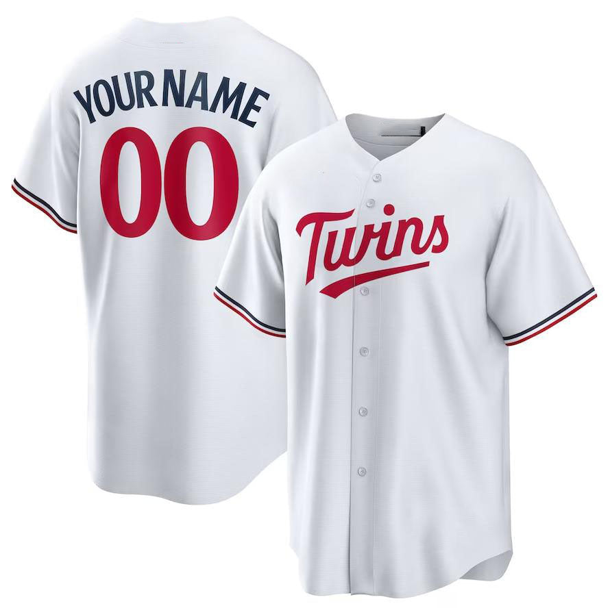 Custom Minnesota Twins Home Replica Custom Jersey Baseball Jerseys baseball jersey product view 1