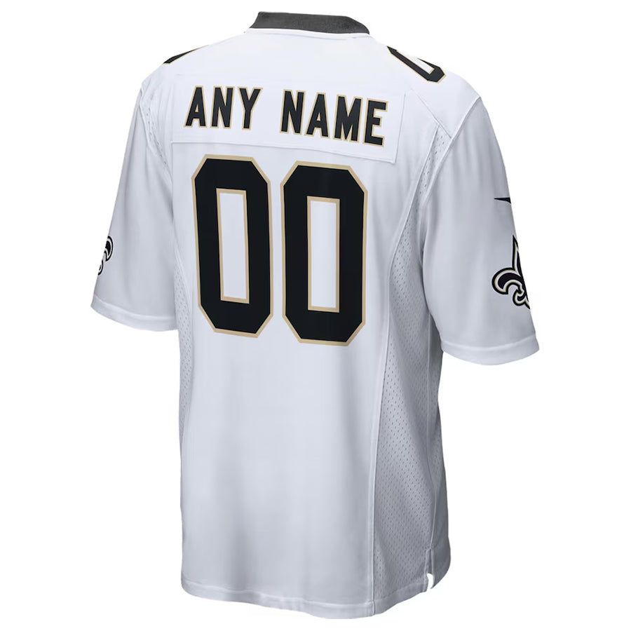 Custom NO.Saints White Home Game Football Jerseys football jersey product view 1