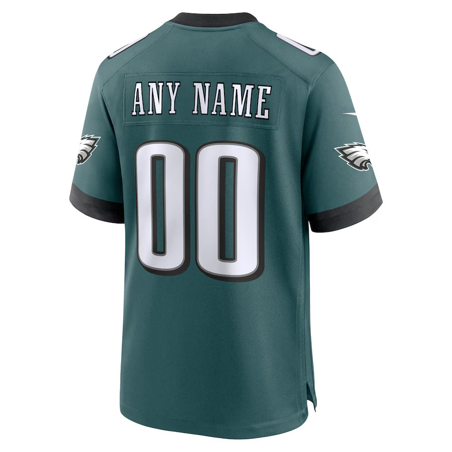 Custom P.Eagles Midnight Green Stitched Home Game Football Jerseys football jersey product view 1