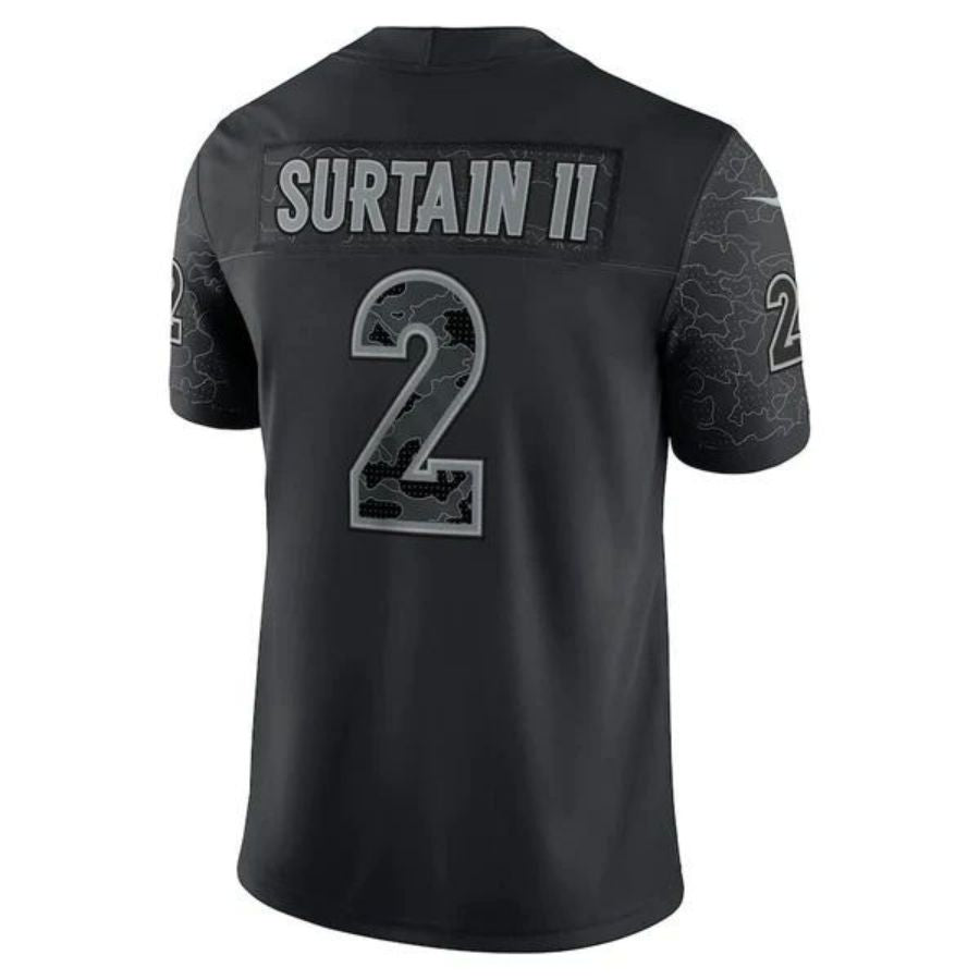 D.Broncos #2 Patrick Surtain II Black RFLCTV Limited Player Jersey American Stitched Football Jerseys football jersey product view 1