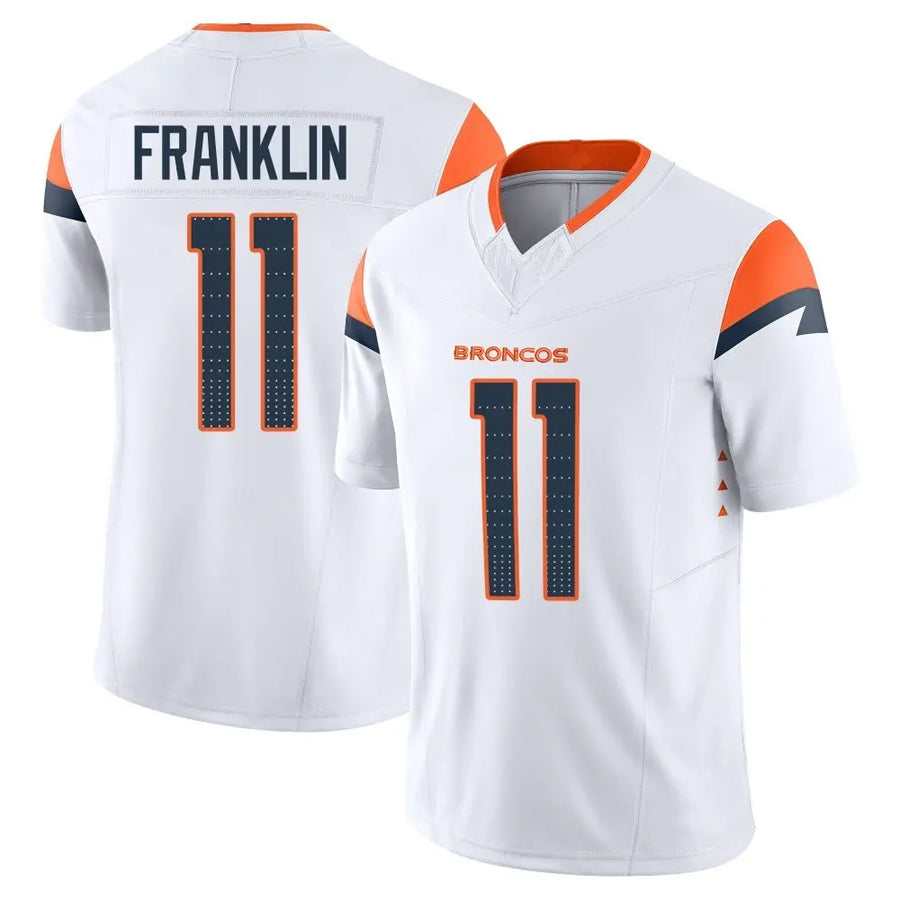 D.Broncos #11 Troy Franklin Player White Vapor F.U.S.E. Limited Football Jerseys football jersey product view 1