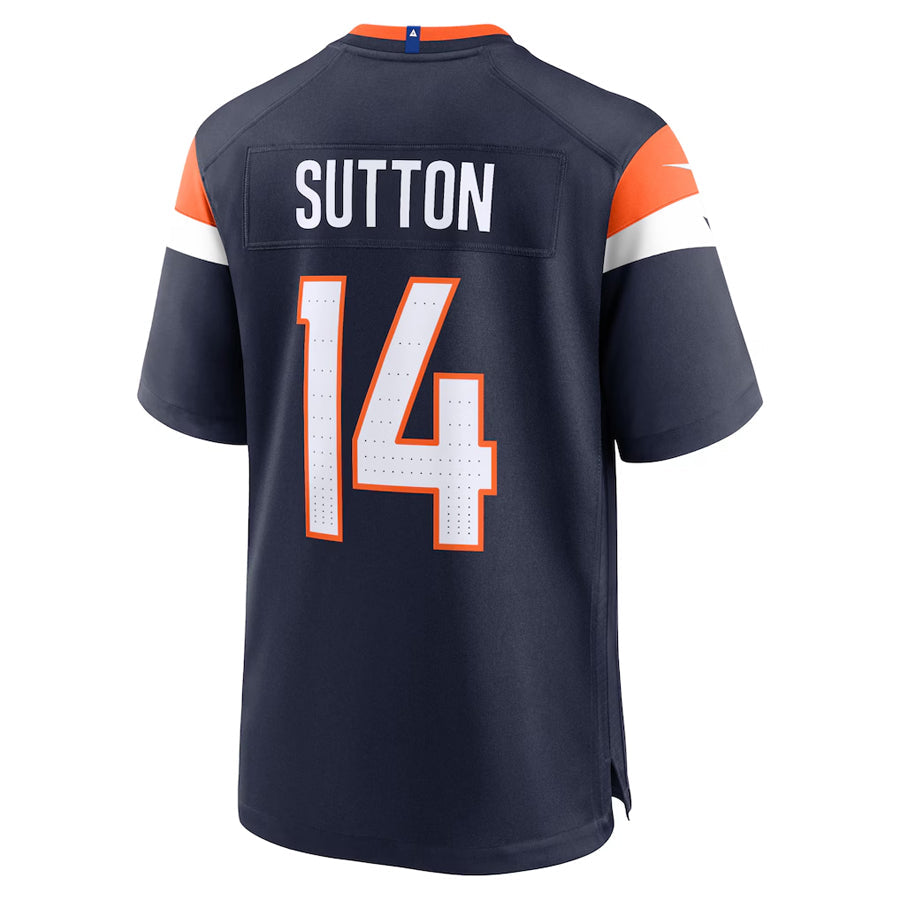 D.Broncos #14 Courtland Sutton Player Navy Home Game Football Jerseys football jersey product view 1