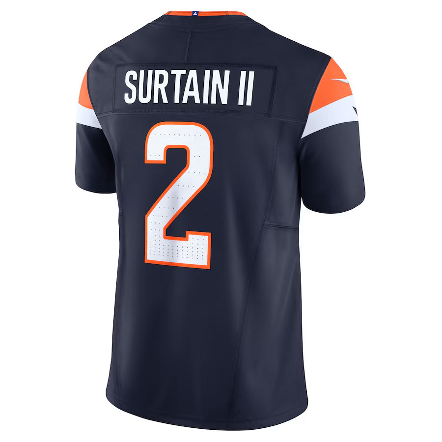 D.Broncos #2 Patrick Surtain II Player Navy Vapor F.U.S.E. Limited Football Jerseys football jersey product view 1