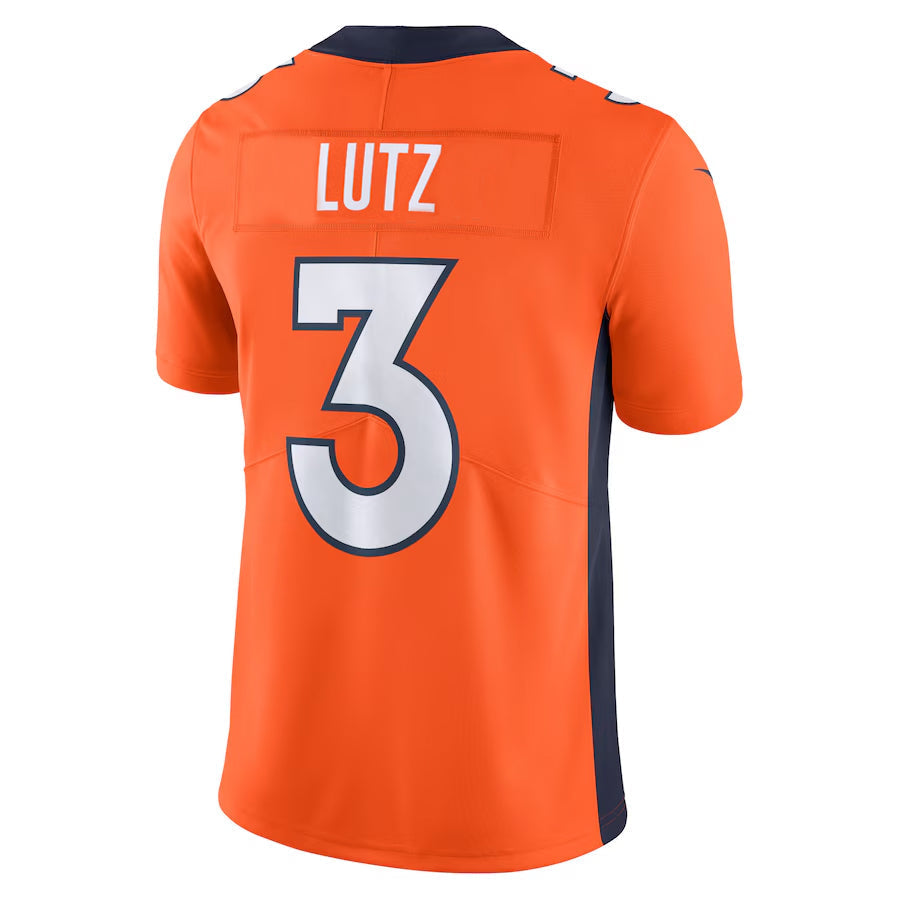 D.Broncos #3 Wil Lutz Player Orange Vapor Untouchable Limited Football Jerseys football jersey product view 1