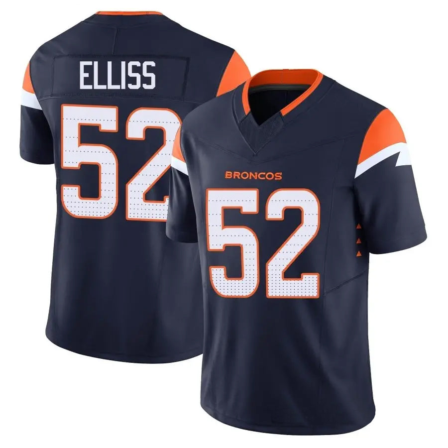 D.Broncos #52 Jonah Elliss Player Navy Vapor F.U.S.E. Limited Football Jerseys football jersey product view 1