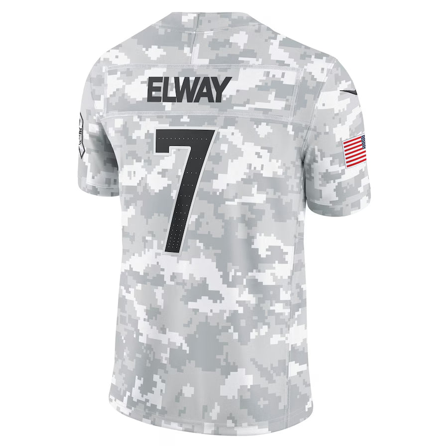 D.Broncos #7 John Elway Player Arctic Camo Salute to Service Limited Football Jerseys football jersey product view 1