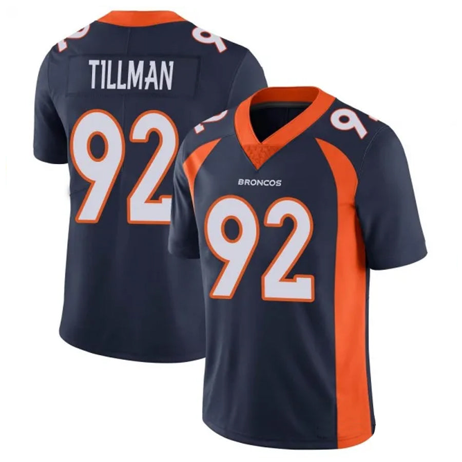 D.Broncos #92 Dondrea Tillman Player Navy Vapor Untouchable Limited Football Jerseys football jersey product view 1