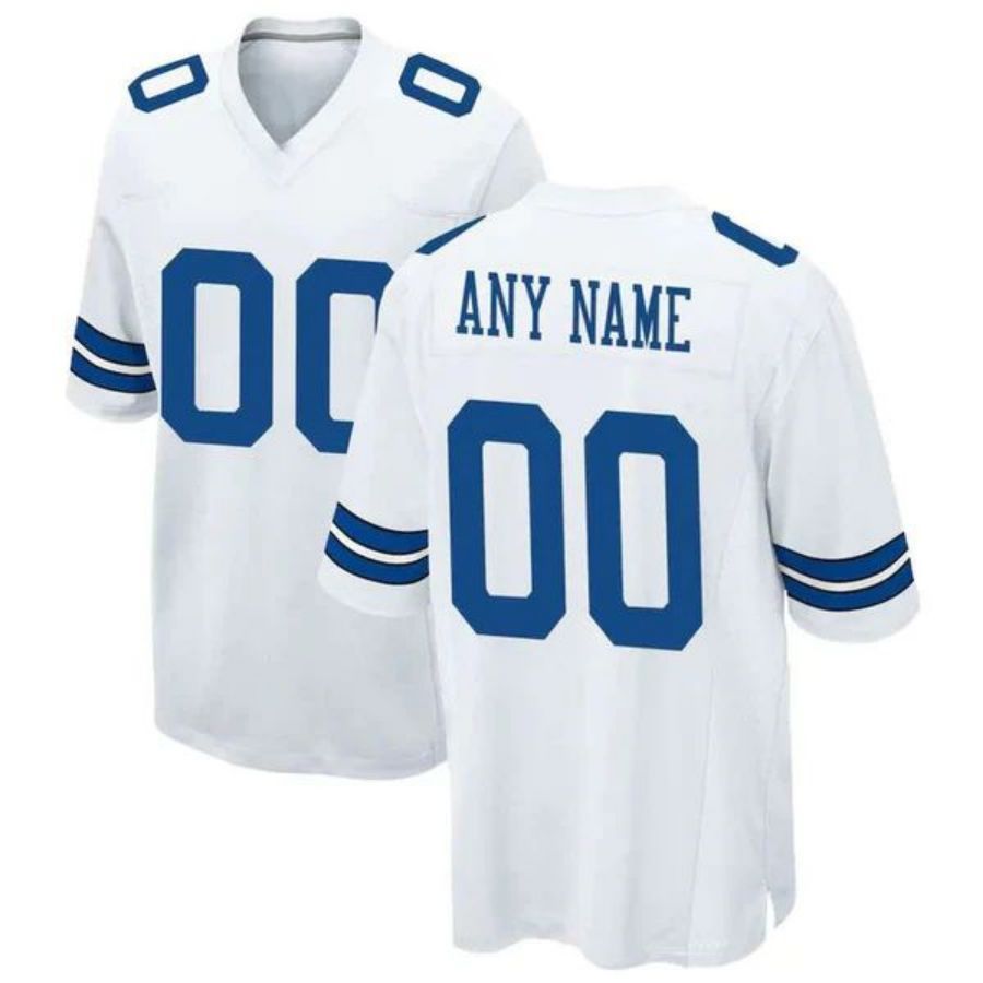 Custom D.Cowboys White Game Jersey -Stitched Game Football Jerseys football jersey product view 1