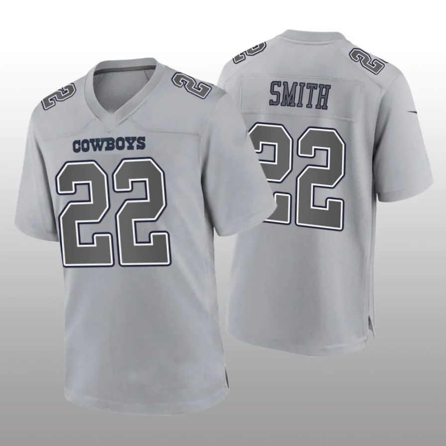 D.Cowboys #22 Emmitt Smith Gray Game Player Fashion Jersey Football Jerseys football jersey product view 1