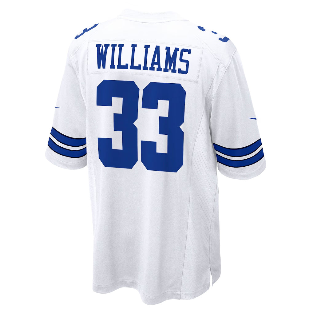 D.Cowboys #33 Javonte Williams Player White Home Game Football Jerseys football jersey product view 1