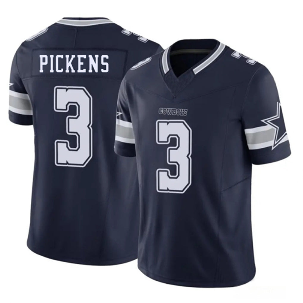 D.Cowboys #3 George Pickens Player Navy Vapor F.U.S.E. Limited Football Jerseys football jersey product view 1