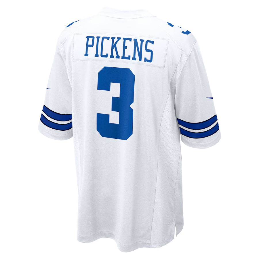 D.Cowboys #3 George Pickens Player White Home Game Football Jerseys football jersey product view 1