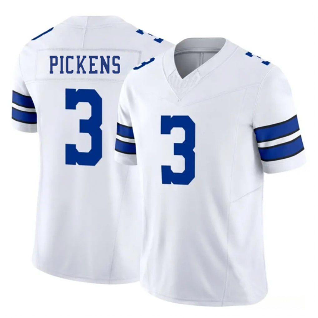 D.Cowboys #3 George Pickens Player White Vapor F.U.S.E. Limited Football Jerseys football jersey product view 1