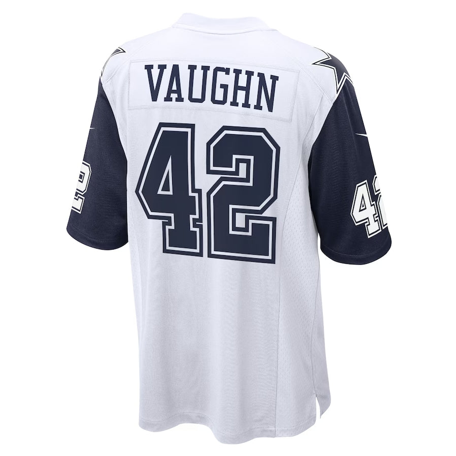 D.Cowboys #42 Deuce Vaughn Player White Alternate Game American Football Jerseys football jersey product view 1