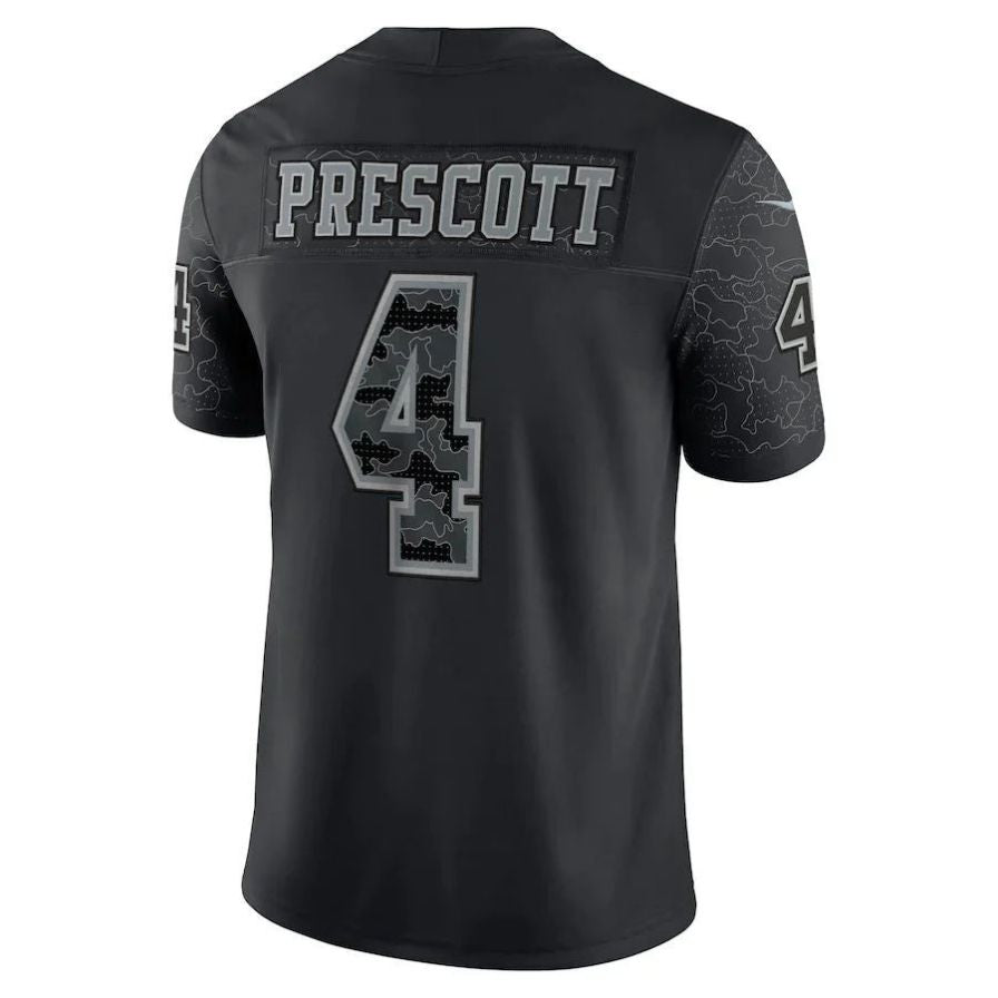D.Cowboys #4 Dak Prescott Black RFLCTV Limited Player Jersey Stitched American Football Jerseys football jersey product view 1