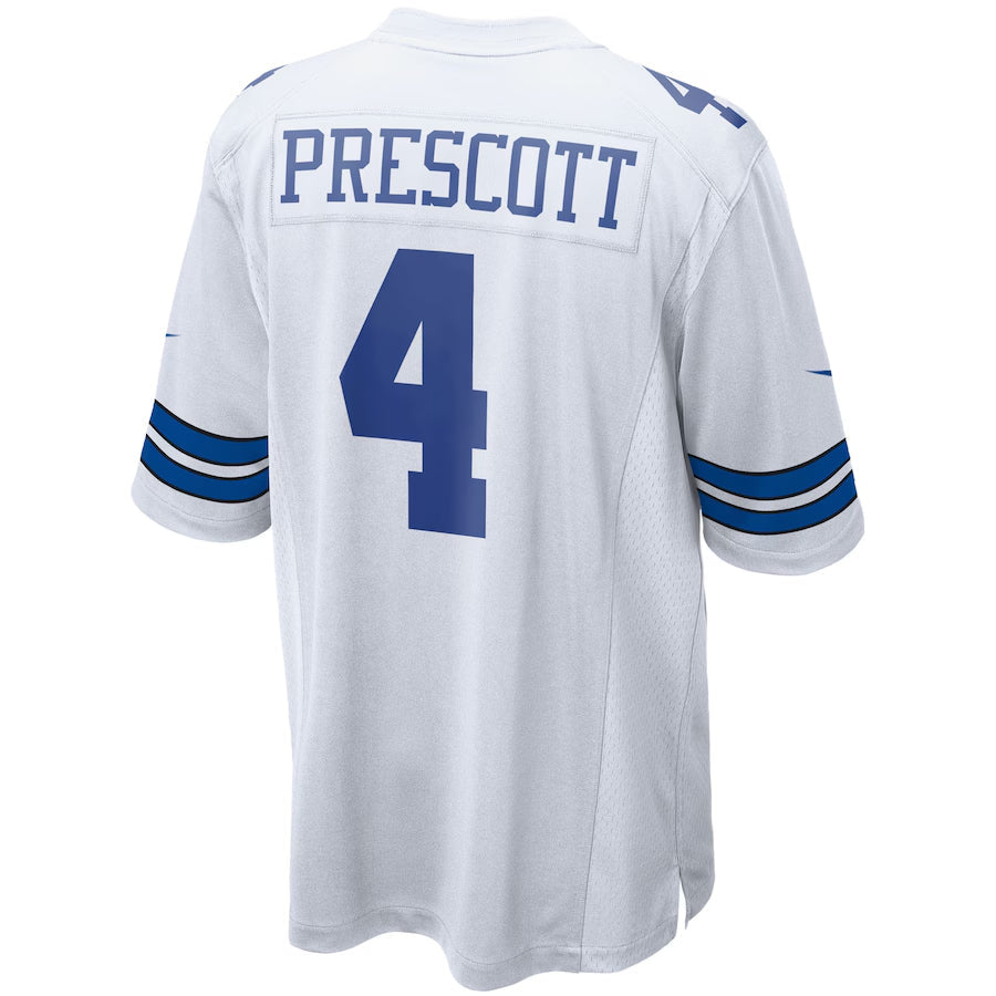 D.Cowboys #4 Dak Prescott Player White Home Game Football Jerseys football jersey product view 1