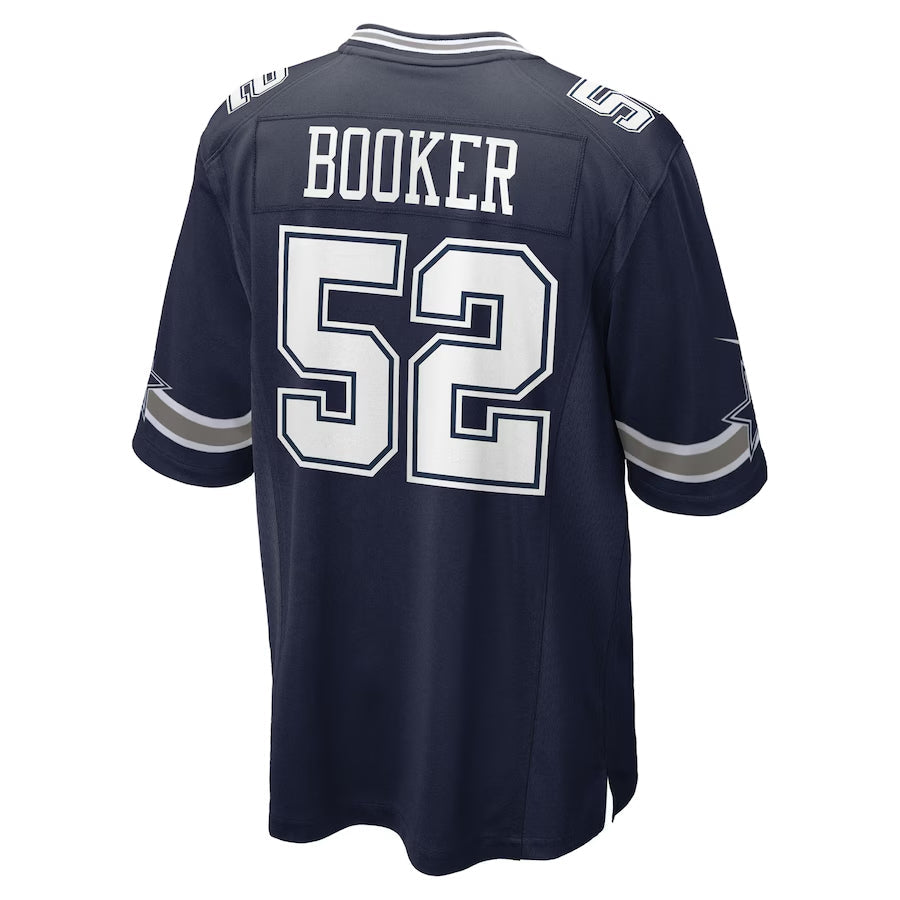 D.Cowboys #52 Tyler Booker Player Navy Home Game Football Jerseys football jersey product view 1