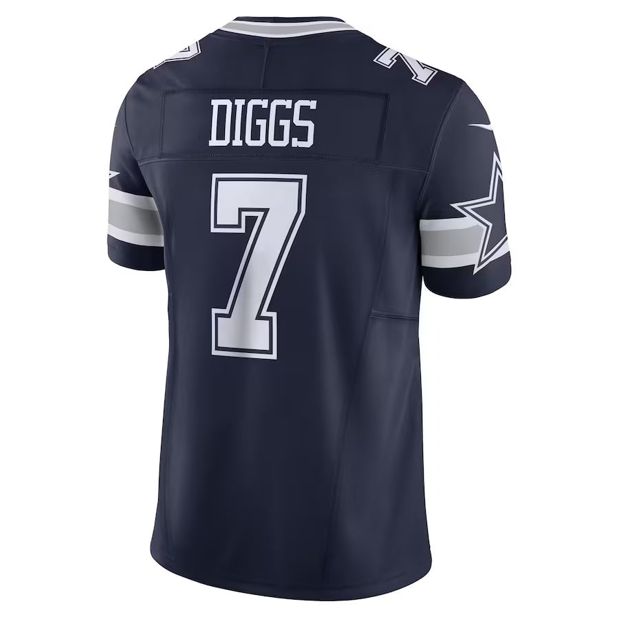 D.Cowboys #7 Trevon Diggs Player Navy Vapor F.U.S.E. Limited Football Jerseys football jersey product view 1