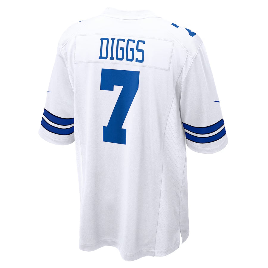 D.Cowboys #7 Trevon Diggs Player Whtie Home Game Football Jerseys football jersey product view 1