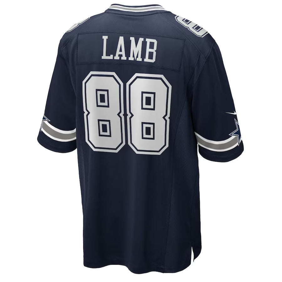 D.Cowboys #88 CeeDee Lamb Player Navy Home Game Football Jerseys football jersey product view 1