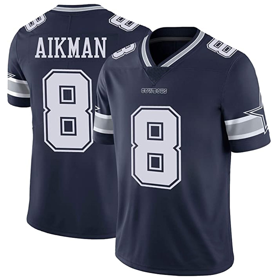 D.Cowboys #8 Troy Aikman Player Navy Vapor Untouchable Limited Football Jerseys football jersey product view 1