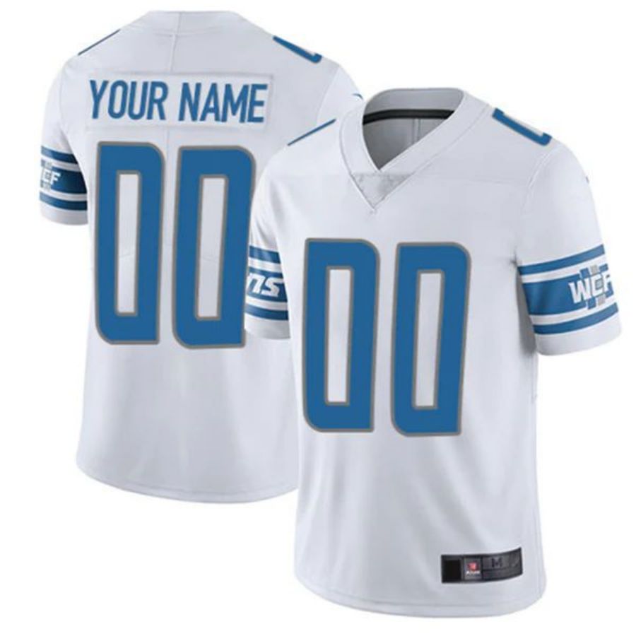Custom D.Lions White Customized Vapor Untouchable Limited Jersey Stitched Football Jerseys football jersey product view 1