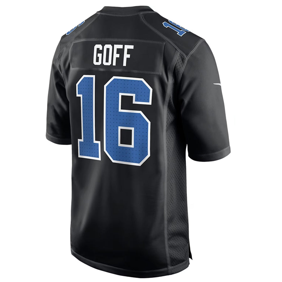 D.Lions #16 Jared Goff Player Black Limited Fashion Football Jerseys football jersey product view 1