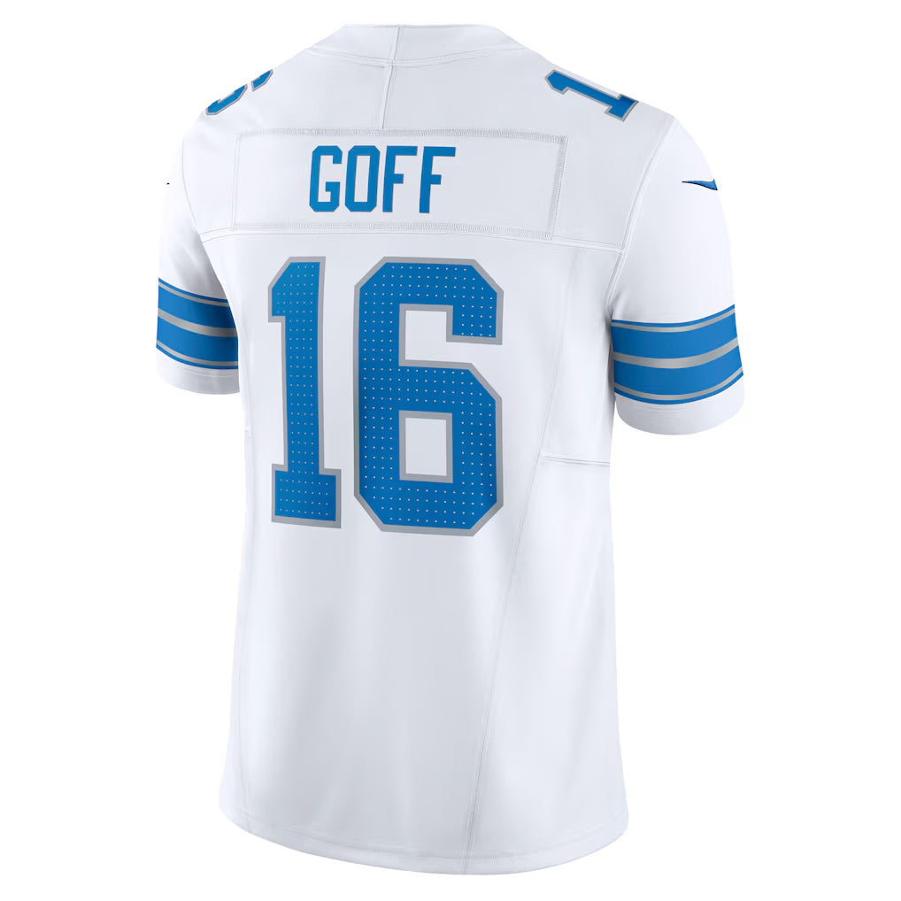 D.Lions #16 Jared Goff Player White Vapor F.U.S.E. Limited Football Jerseys football jersey product view 1