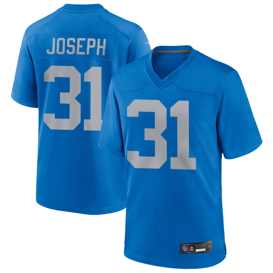 D.Lions #31 Kerby Joseph Player Blue Alternate Game Football Jerseys football jersey product view 1