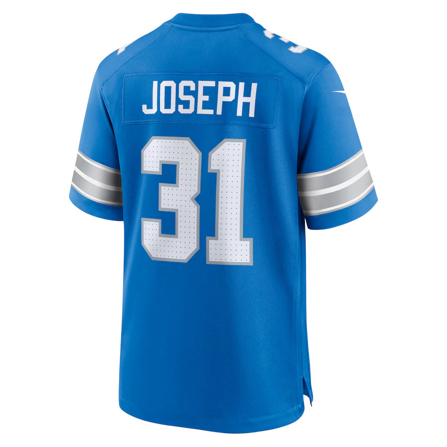 D.Lions #31 Kerby Joseph Player Blue Home Game Football Jerseys football jersey product view 1
