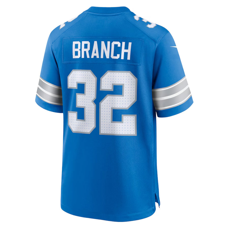 D.Lions #32 Brian Branch Player Blue Home Game Football Jerseys football jersey product view 1