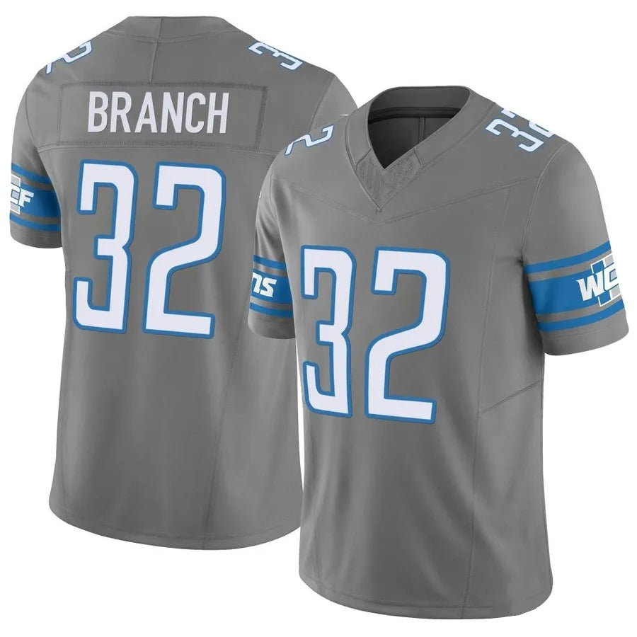 D.Lions #32 Brian Branch Player Gray Vapor F.U.S.E. Limited Football Jerseys football jersey product view 1