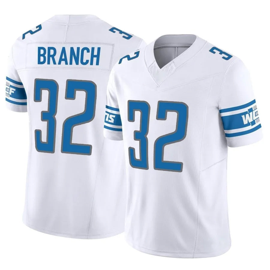 D.Lions #32 Brian Branch Player White Vapor F.U.S.E. Limited Game Football Jerseys football jersey product view 1