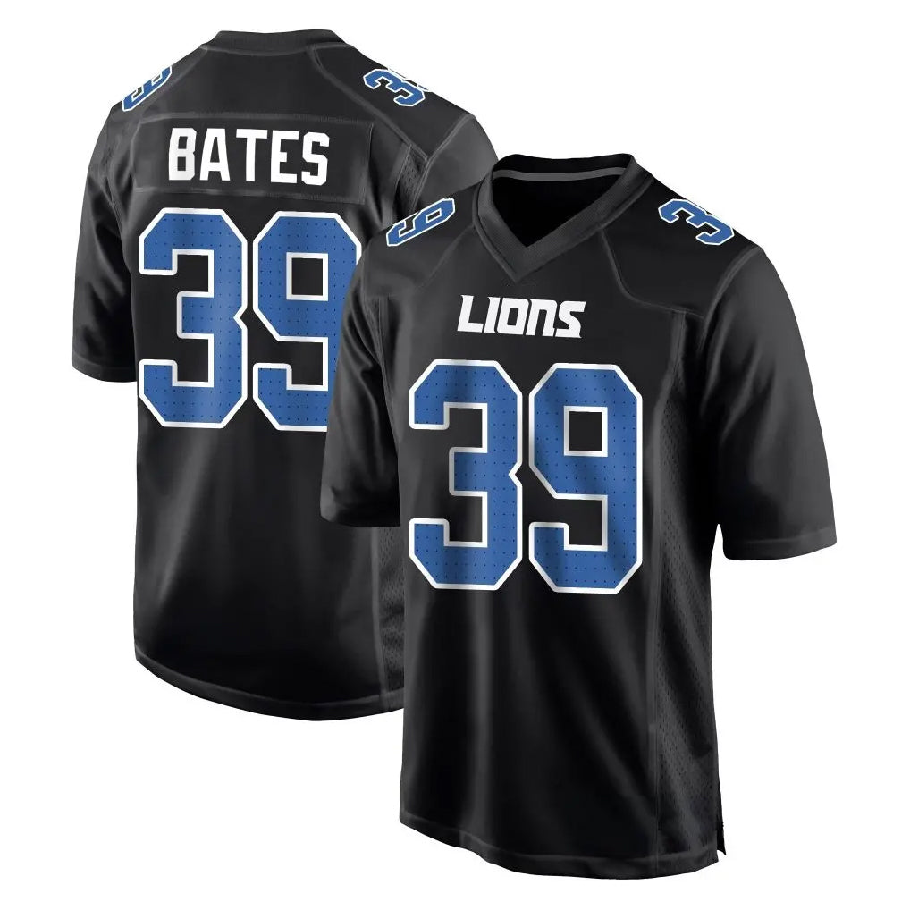 D.Lions #39 Jake Bates Player Black Limited Fashion Football Jerseys football jersey product view 1