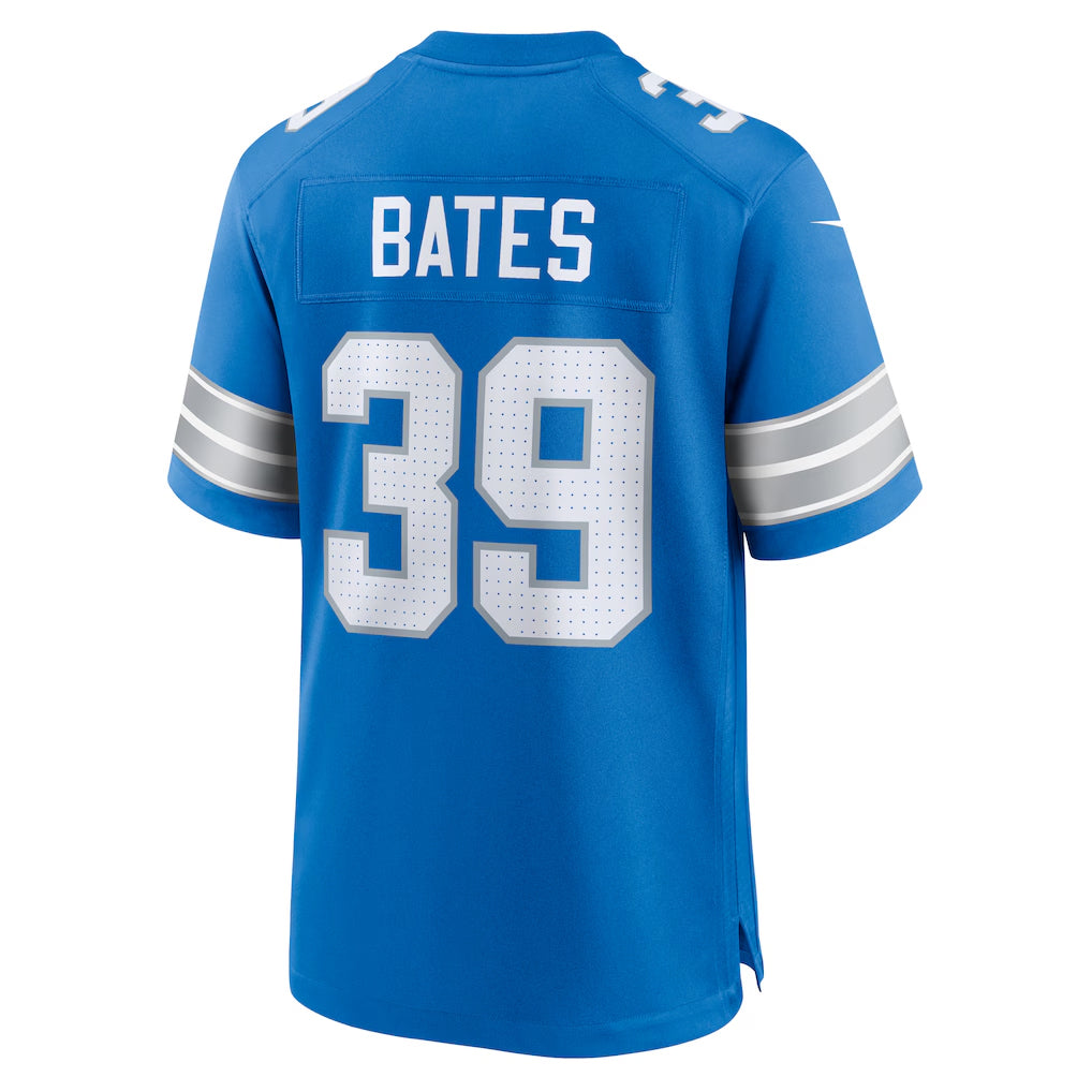 D.Lions #39 Jake Bates Player Blue Home Game Football Jerseys football jersey product view 1