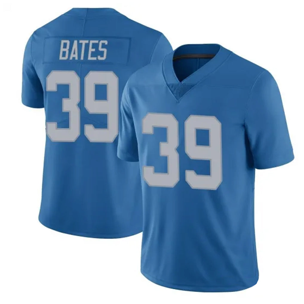 D.Lions #39 Jake Bates Player Blue Vapor Limited Football Jerseys football jersey product view 1