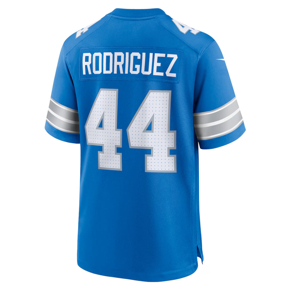 D.Lions #44 Malcolm Rodriguez Player Blue Home Game Football Jerseys football jersey product view 1