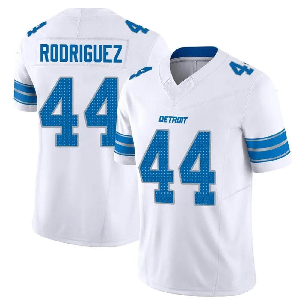 D.Lions #44 Malcolm Rodriguez Player White Vapor F.U.S.E. Limited Football Jerseys football jersey product view 1