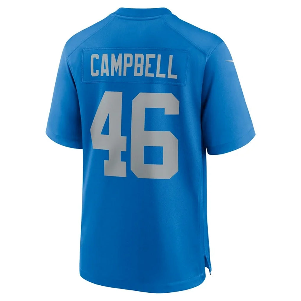 D.Lions #46 Jack Campbell Player Blue Alternate Game Football Jerseys football jersey product view 1
