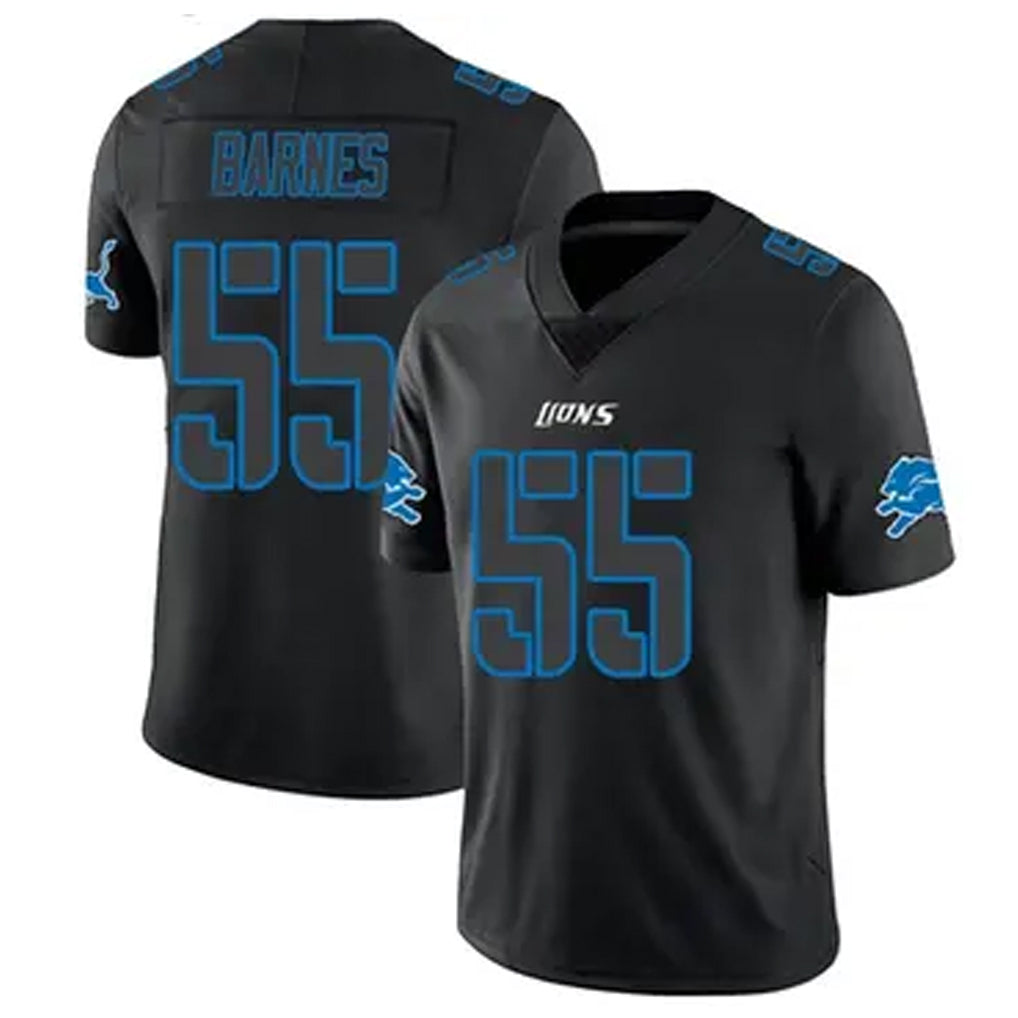 D.Lions #55 Derrick Barnes Player Limited Black Impact Game Football Jerseys football jersey product view 1