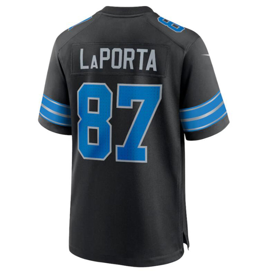 D.Lions #87 Sam LaPorta Player Black Game Jersey American Stitched Football Jerseys football jersey product view 1