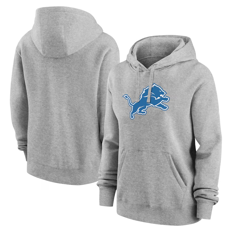 D.Lions Heather Gray Club Pullover Hoodie Player Football Jerseys football jersey product view 1