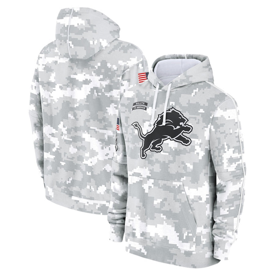D.Lions Player Salute To Service Pullover Hoodie Game Football Jerseys football jersey product view 1