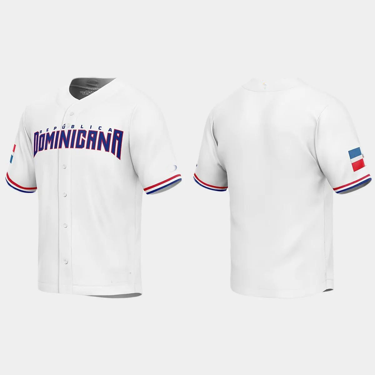DOMINICAN REPUBLIC BASEBALL 2023 WORLD BASEBALL CLASSIC JERSEY ¨C WHITE Stitches Baseball Jerseys baseball jersey product view 1