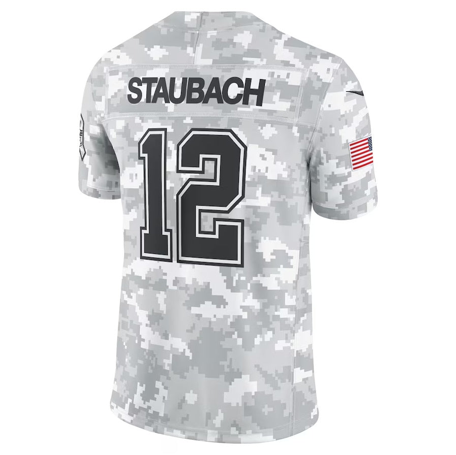D.Cowboys #12 Roger Staubach Player Arctic Camo Salute to Service Limited Stitched American Football Jerseys football jersey product view 1