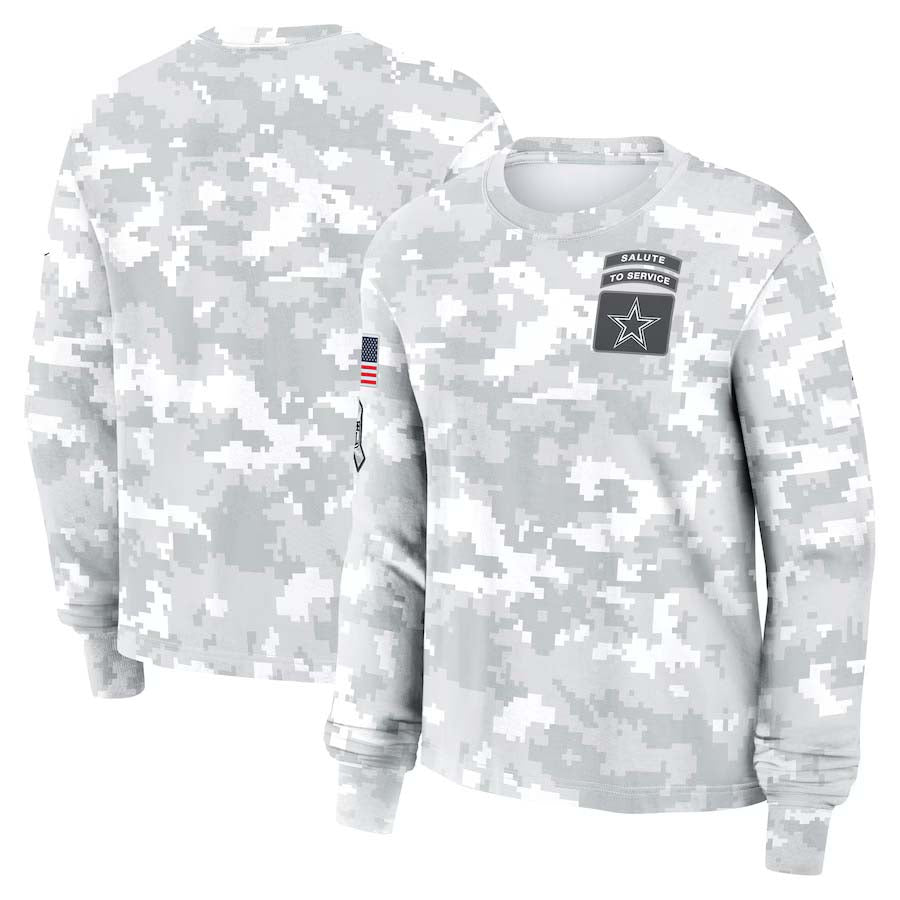 D.Cowboys Salute To Service Club Pullover Player Jersey -Stitched American Football Jerseys football jersey product view 1